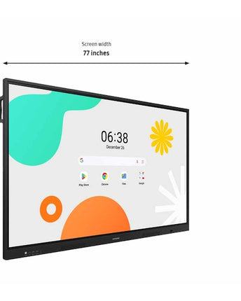Tabla interactiva Samsung WA86F, 86", 4K UHD, 400nit, Control multi-touch 40 puncte, Android 14 certificat EDLA, Putere audio 30W, Vesa 800 x 600 mm