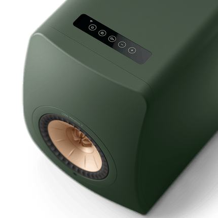 KEF LS50 Wireless II, finisaj Moss Green, vedere de sus