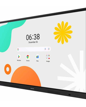 Tabla interactiva Samsung WA86F, 86", 4K UHD, 400nit, Control multi-touch 40 puncte, Android 14 certificat EDLA, Putere audio 30W, Vesa 800 x 600 mm
