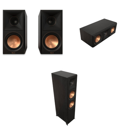 ПРОМО пакет Klipsch RP-600M II Ebony Bookshelf Speakers, Klipsch RP-500C II Center Speaker, Klipsch RP-8000F II Floorstanding Speakers