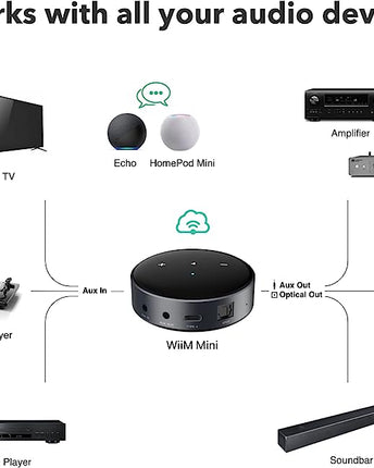 Wi-Fi стриймър WiiM Mini, 24bit /192kHz