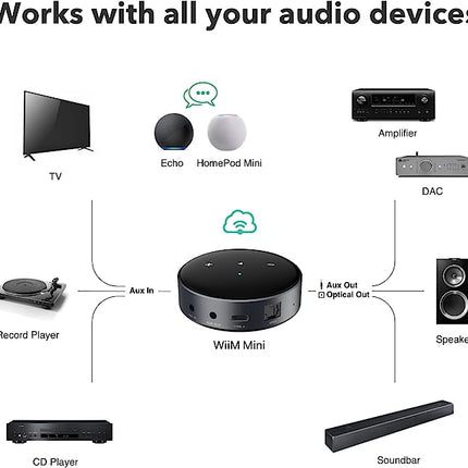 Wi-Fi стриймър WiiM Mini, 24bit /192kHz