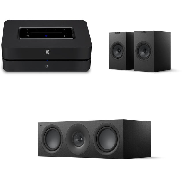 Pachet PROMO BlueSound PowerNode 2025 + KEF Q3 Meta + KEF Q6 Meta