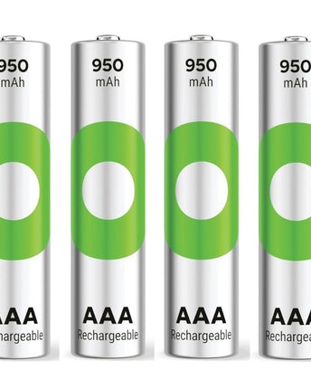 Акумулаторни батерии GP ReCyko AAA 950mAh (R03), рециклируеми опаковки 4бр.