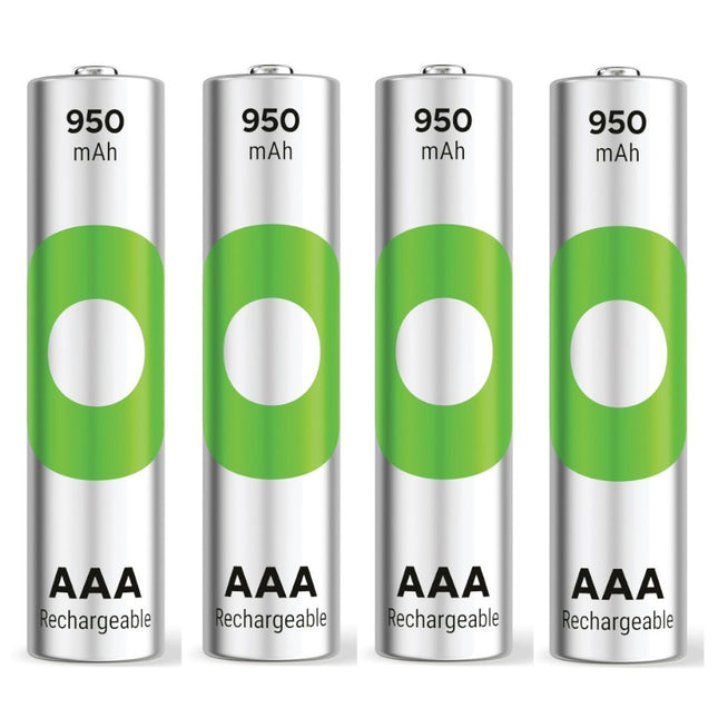 Акумулаторни батерии GP ReCyko AAA 950mAh (R03), рециклируеми опаковки 4бр.