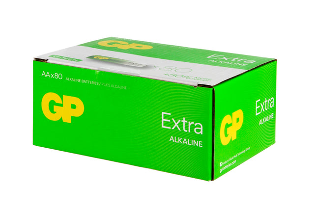 Батерии GP Extra Alkaline AA (LR6), 1.5V, 80бр