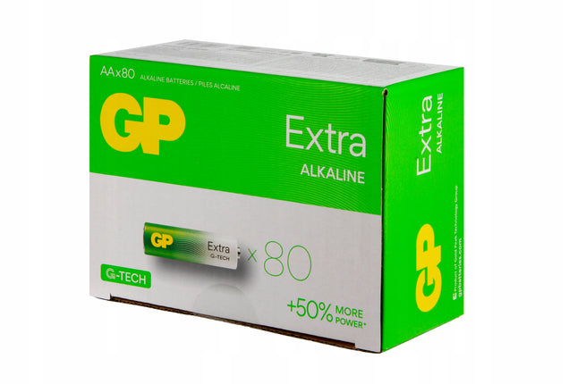 Батерии GP Extra Alkaline AA (LR6), 1.5V, 80бр