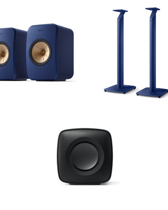 ПРОМО пакет високоговорители KEF LSX II + стойка за под KEF S1 + субуфер KEF KC62