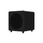 Subwooferul Kanto Audio SUB8 negru mat, decupat pe fundal transparent