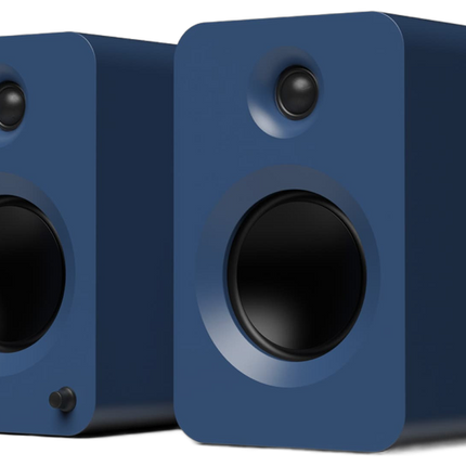 Boxe active Kanto Audio REN albastre, perechea văzută din unghi