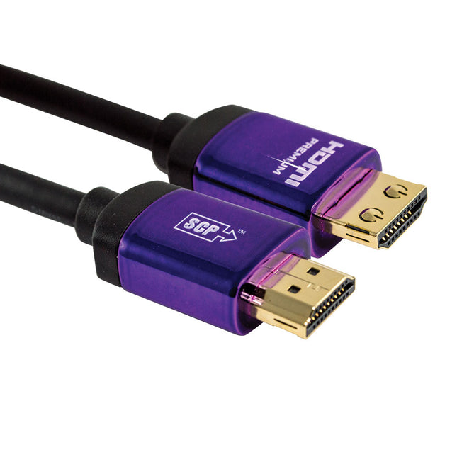 SCP 990 Ultra V Premium Certified HDMI 4K Ultra HD 18Gbps, тройно екраниран кабел/конектори - 3M