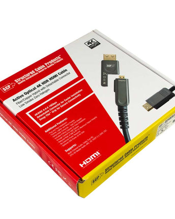 SCP 995 LSZH рейтинг 4K 24Gbps AOC HDMI кабел с подвижен конектор -15M