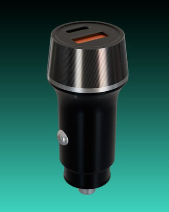 Încărcător auto AVAX CC304B CARLY 38W USB-C (PD3.0)+USB-A (QC), negru