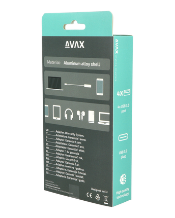 AVAX HB601 CONNECT+ HUB Type C-4xUSB 3.0
