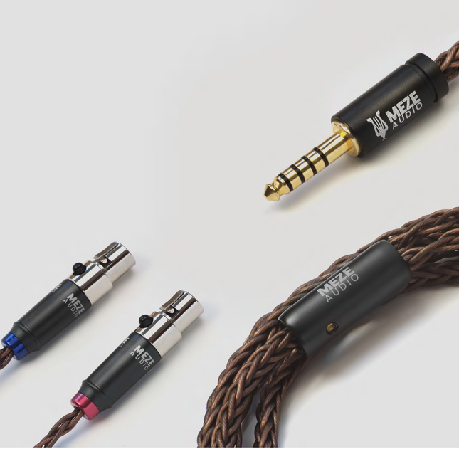 Кабел Meze Audio MINI XLR PREMIUM Copper PCuhd (надстройка за ELITE и EMPYREAN) MiniXLR до 4,4 mm балансиран - 1,3 m