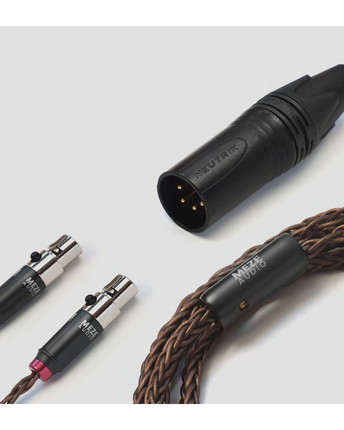 Кабел Meze Audio MINI XLR PREMIUM Copper PCuhd (надграждане за ELITE и EMPYREAN) MiniXLR към 4-пинов XLR балансиран - 2,5 m