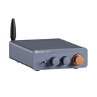 Amplificatorul Fosi Audio BT20A PRO, cu antenă și buton de volum portocaliu