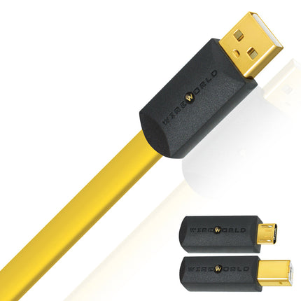 Кабел Wireworld Chroma 8 USB 2.0 (A към B) плосък кабел