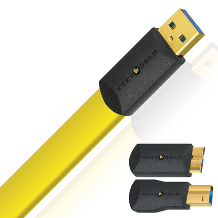 Кабел Wireworld Chroma 8 USB 3.0 (A към B) плосък кабел