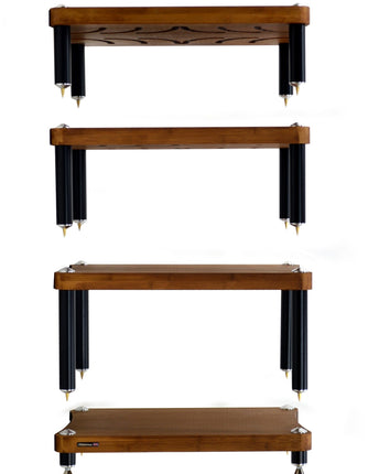 Hi-Fi Rack Atacama Evoque Eco 60-40 SE2, тъмен бамбук, 4 рафта