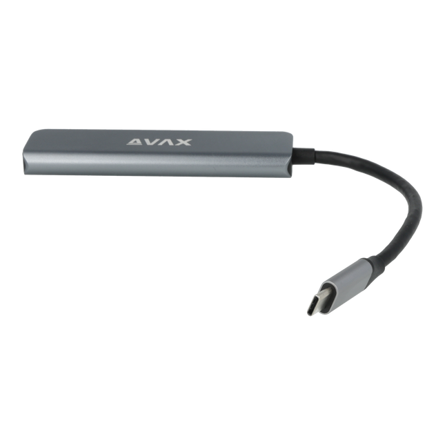 AVAX HB611 CONNECT+ 5in1 HUB Type C-HDMI(4k60Hz), Type C, 2xUSB 3.0, PD 100W HUB
