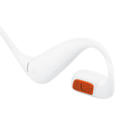 Спортни слушалки с отворен дизайн JBL Endurance Pace, бял цвят, детайл на говорителя