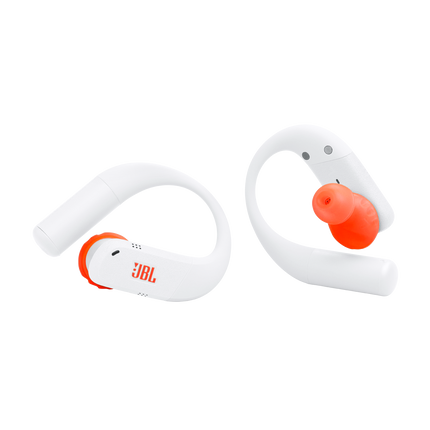 Спортни True Wireless слушалки JBL Endurance Peak 4, бял цвят, двете слушалки