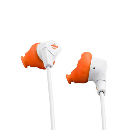 Спортни слушалки с кабел за поставяне в ушите JBL Endurance Run 3, бял цвят, двете слушалки