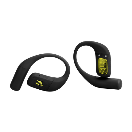 Спортни True Wireless слушалки с отворен дизайн JBL Endurance Zone, черно и лайм, двете слушалки