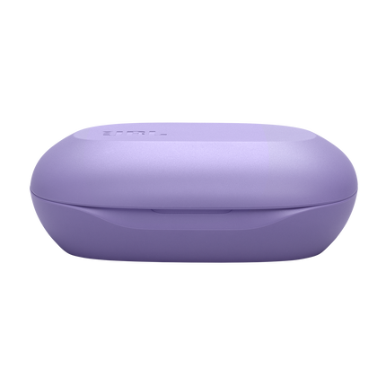True Wireless слушалки с отворен дизайн JBL Sense Lite, лилав цвят, затвореният калъф за зареждане