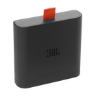 Батерията JBL Battery 400 в черно, с оранжево езиче за изваждане