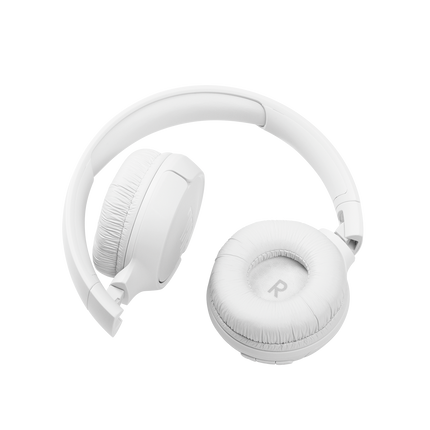 Слушалки JBL Tune 510BT, бели, наушниците, изглед отпред