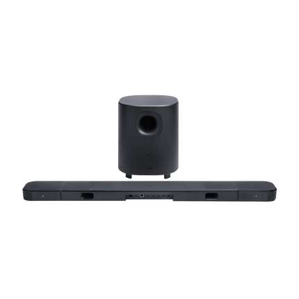 JBL Bar 1000MK2 и субуферът, изглед отзад