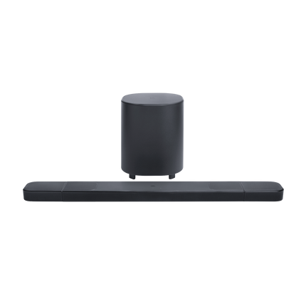 Саундбар JBL Bar 1000MK2 и безжичен субуфер, изглед отпред