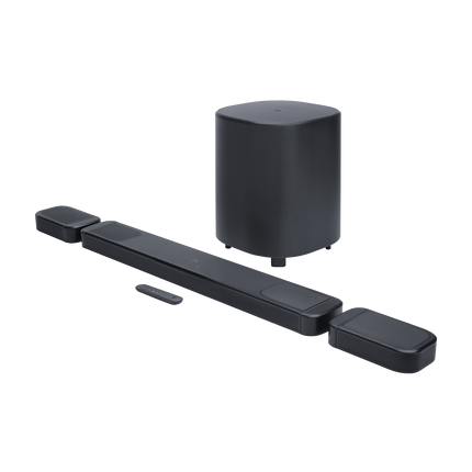 JBL Bar 1000MK2, субуферът и дистанционното