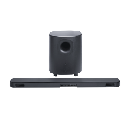 JBL Bar 500MK2 и субуферът, изглед отзад