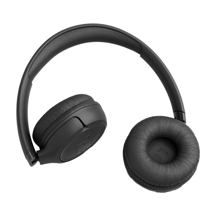 Слушалки JBL Tune 530BT, черни, наушниците, изглед отпред