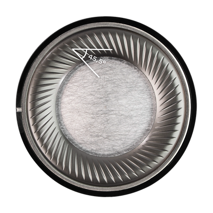 Meze Audio 105 SILVA - torul acoperit cu titan, cu caneluri la 45,5 grade