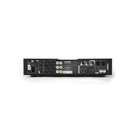 Naim NAC 332, panoul din spate cu intrările XLR, RCA și DIN