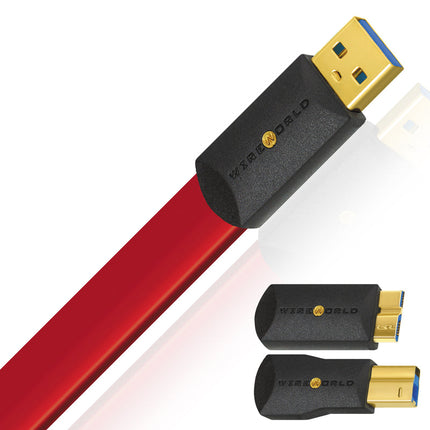 Кабел Wireworld Starlight 8 USB 3.0 (A към B) Плосък кабел