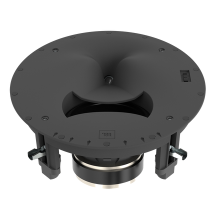 Profilul palniei HDI si al motorului woofer-ului la JBL Synthesis SCL-8, vazute din lateral
