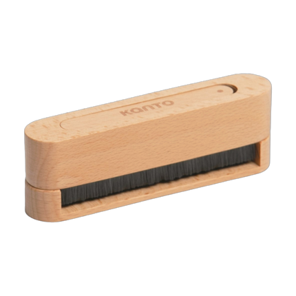 Четка Kanto Audio TT-SB за плочи и игла, изрязана на прозрачен фон