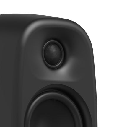 Активни тонколони Kanto Audio UKI Black, детайл с туитъра и уофъра