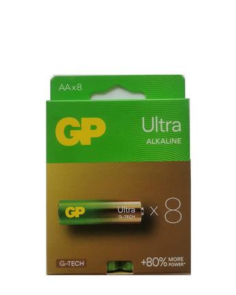 GP Ultra Alkaline AA (LR6) батерии, блистер 8бр