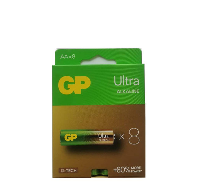 GP Ultra Alkaline AA (LR6) батерии, блистер 8бр