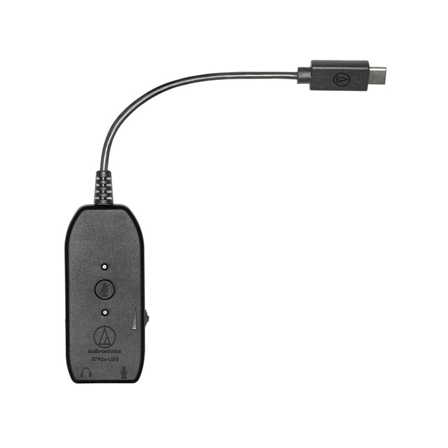 Адаптер за слушалки или микрофон Audio Technica ATR2x-USB, 2x3.5mm към USB - C