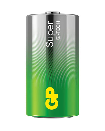 Батерии GP Super Alkaline C (LR14), 1.5V, блистер 2бр.
