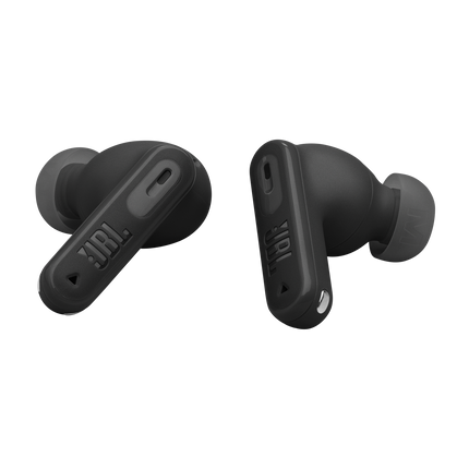 Слушалки JBL Tune Beam 2 (черно): двете слушалки, изглед под ъгъл