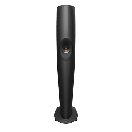 KEF Blade One Meta în finisajul Charcoal Grey / Bronze, văzute din față