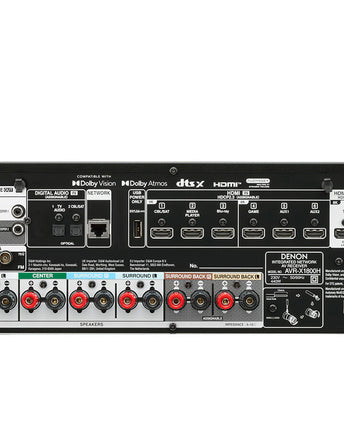 AV приемник 7.2 8K DENON AVR-X1800H